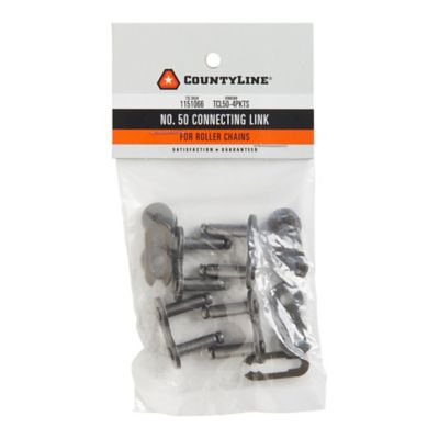 Image showing  50 Chain Size Connecting Chain Links, 3-Pack