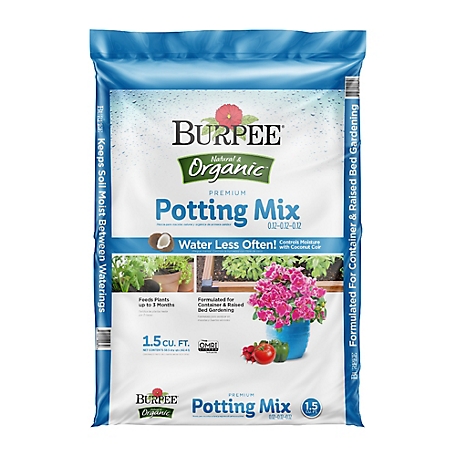 Burpee 1.5 cu. ft. Natural & Organic Premium Potting Mix