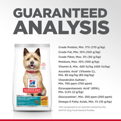 Image showing 5 th Hill's Science Diet Small Breed Adult Healthy Mobility Chicken, Brown Rice and Barley Recipe Dry Dog Food