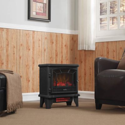 Image showing  Electric 21 in. Infrared Stove, 1,000 sq. ft., 5,200 BTUs, Black