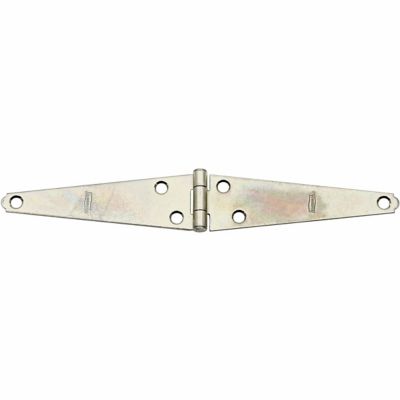 National Hardware Light Strap Hinges, Zinc Plated They do have extra screw holes that are spread out, so that the wood has a lesser chance of splitting