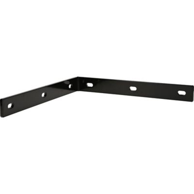 Image showing  Hardware Essentials 12.25 in. x 1.5 in. x 1/4 in. Corner Braces, Black Finish