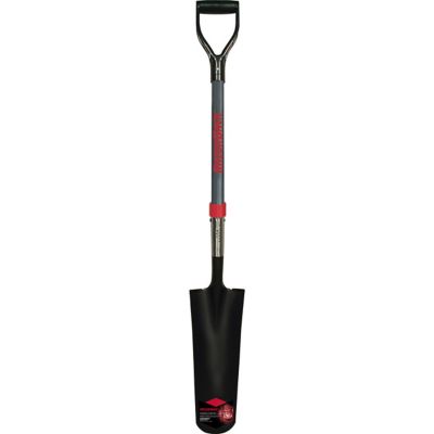 Razor-Back 30 in. Fiberglass Handle D-Grip Drain Spade