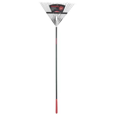 24" Razorback Steel 24-Tine Rake with 51" Fiberglass Handle Rakes & Forks