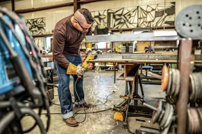 Image showing  Men's Relaxed Fit Mid-Rise Carpenter Denim Work Jeans