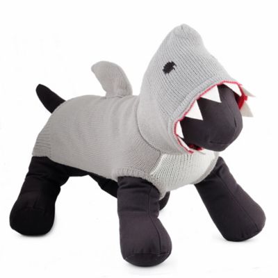 Image showing 0 th Worthy Dog Jimmy the Shark Dog Sweater Hoodie