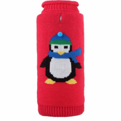 penguin dog sweater