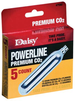 Daisy 12 gram Co2 Cylinders, 5 ct.