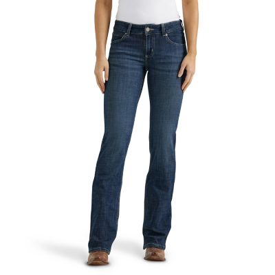 Wrangler Women's Mid-Rise Essential Bootcut Jeans