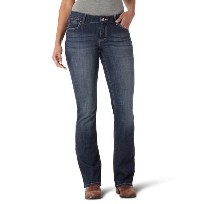 Wrangler Women's Mid-Rise Essential Bootcut Jeans