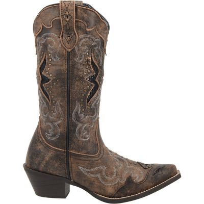 Image showing  Women's Lucretia Leather Cowboy Boots, 13 in., Tan/Black