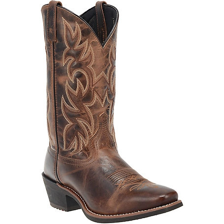 Laredo Breakout Leather Western Boots, Rust, 12 in.