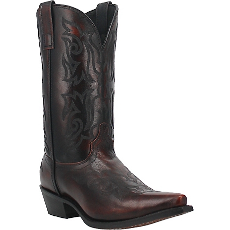 Laredo Hawk Leather Western Boots, 12 in., Black