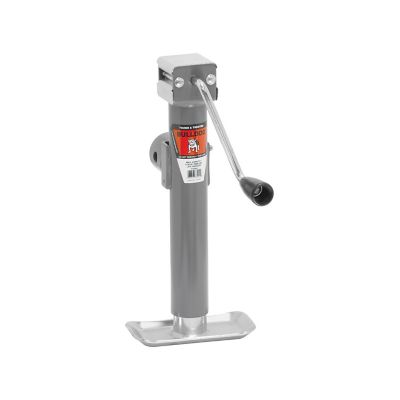 Bulldog 5,000 lb. Side Wind Round Tubular Swivel Trailer Jack, 10 in.