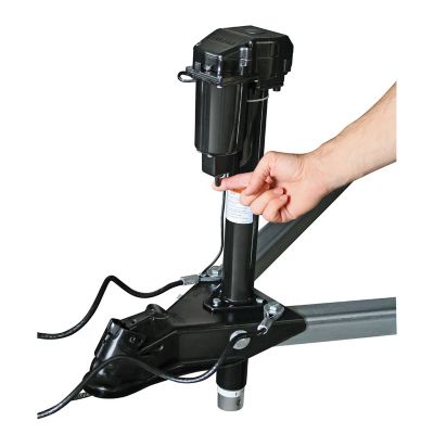 Image showing  1-1/4 in. Receiver 2,500 lb. Capacity Powered Round A-Frame Trailer Jack