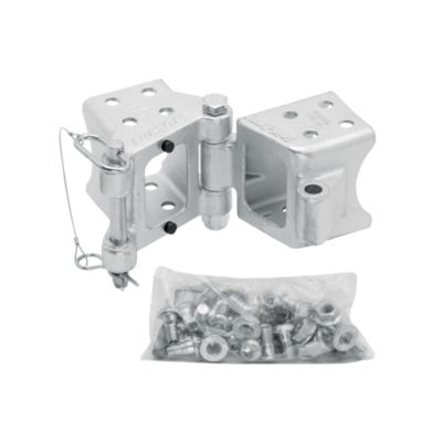 FULTON 3 in. Receiver 7,500 lb. Capacity Fold-Away Trailer Tongue Bolt-On Hinge Kit, 3 in. x 4 in.