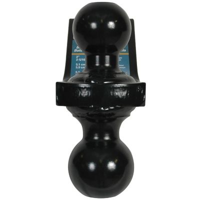 Image showing  2 in. Drop 600 lb. TW Capacity Dual-Ball Mount Drawbar Hitch, 2 in. and 2-5/16 in. Ball Diameter, 10 in.