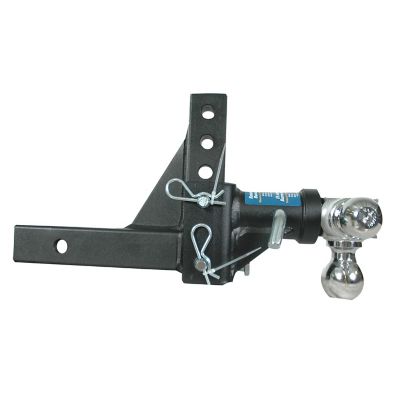Image showing  2 in. Receiver Adjustable Trailer Hitch Ball Mount, 7 in. Drop, 10,000 lb. Capacity, Chrome