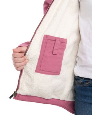 Image showing  Kid's Sherpa-Lined Softstone Duck Hooded Jacket