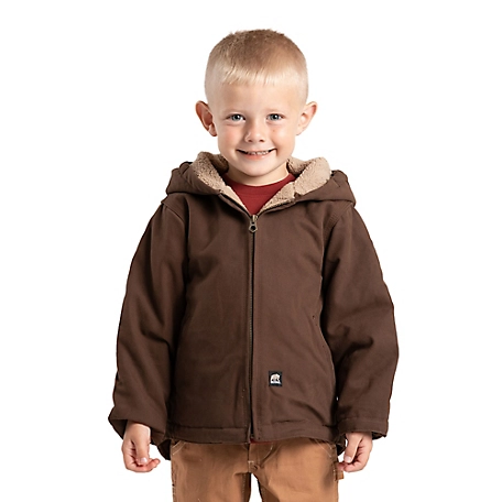 Berne Toddler Softstone Duck Sherpa-Lined Hooded Jacket
