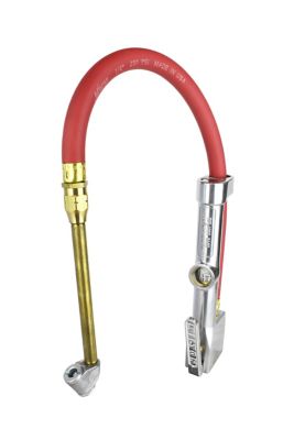 Image showing  Tire Inflator Gauge with Dual Head Air Chuck 15 in. Air Hose 10-160 PSI
