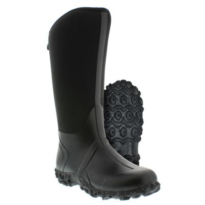 rubber black boots