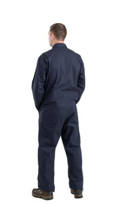 Image showing  Men's Cotton Twill Unlined Long-Sleeve Coveralls with Leg Zippers