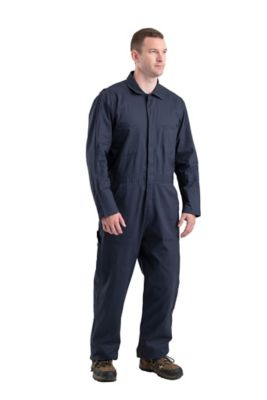 Image showing  Men's Cotton Twill Unlined Long-Sleeve Coveralls with Leg Zippers