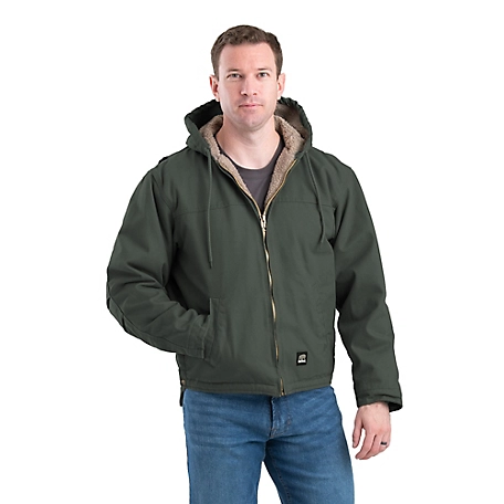 Berne Men's Washed Duck Sherpa-Lined Hooded Jacket at Tractor Supply Co.