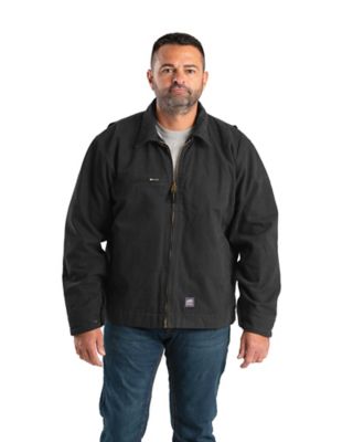 Berne Men's Fleece-Lined Washed Duck Gasoline Jacket