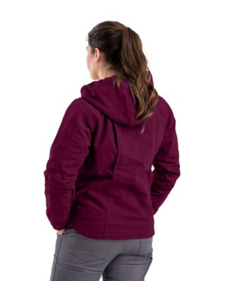 Image showing 1 th Berne Women's Sherpa Lined Softstone Duck Hooded Jacket