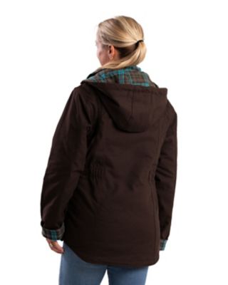 Image showing  Women's Softstone Duck Quilt Flannel-Lined Barn Coat