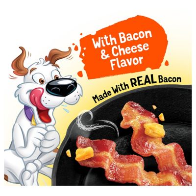 Image showing  Strips Bacon and Cheese Flavors with Real Meat Dog Training Treats, 40 oz. Pouch