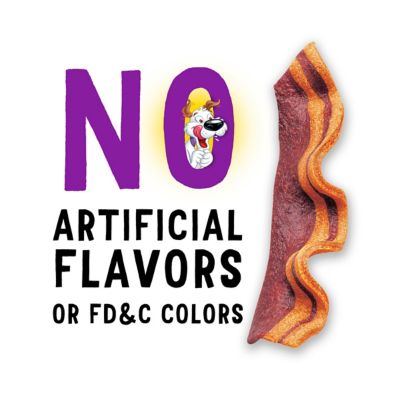 Image showing  Strips Bacon and Cheese Flavors with Real Meat Dog Training Treats, 40 oz. Pouch