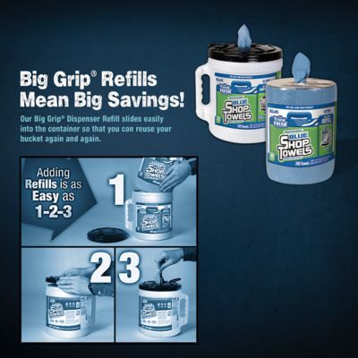 Image showing  Blue Shop Towels Big Grip Refill, 200 ct.