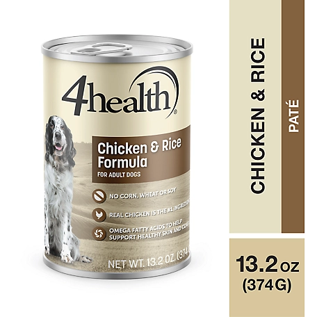 4health with Wholesome Grains Adult Chicken and Rice Recipe Wet Dog Food, 13.2 oz