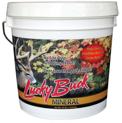 Lucky Buck 2 Gallon Apple Flavor Deer Mineral Supplement, Year-Round