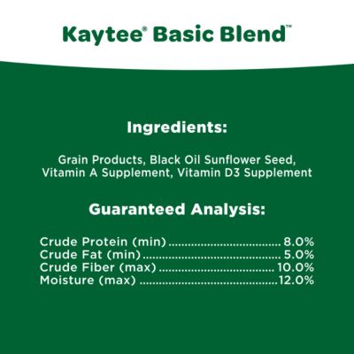 Image showing 8 th Kaytee Basic Blend Wild Bird Food, 10 lb. Bag