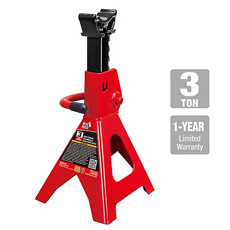 Torin 3 Ton Big Red Jack Stand, Red