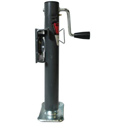 Image showing  2,000 lb. Capacity Side-Mounted Side Wind Round Weld-On Trailer Jack, 10 in. Travel, 151101TS