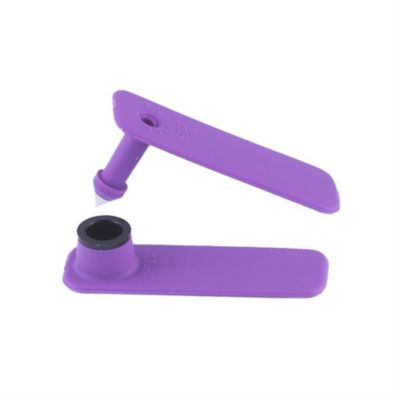 Image showing  Blank SheepStar ID Sheep and Goat Tags, 2 pc., Purple, 25-Pack