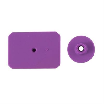Image showing  SwineStar Blank ID Pig Tags, 2 pc., Purple, 25-Pack