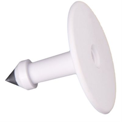 Image showing  All-American Blank ID Cattle Tags, Male Button, White, 25-Pack