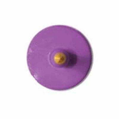 Y-TEX All-American Blank ID Cattle Tags, Male Button, Purple, 25-Pack