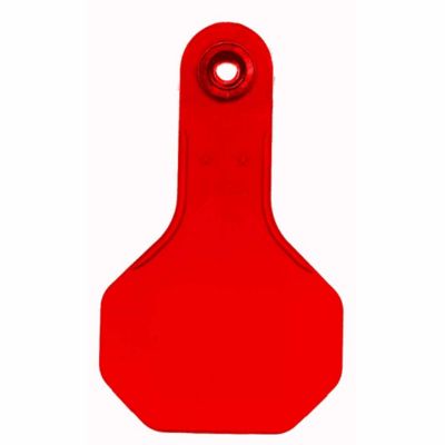 Y-TEX All-American Blank ID Cattle Tags, 2 pc., Small, Red, 25-Pack