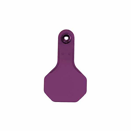 Y-TEX All-American Blank ID Cattle Tags, 2 pc., Small, Purple, 25-Pack