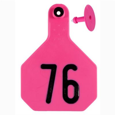 Z Tags Cow Ear Tags Pink Numbered 1-25 