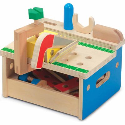 melissa & doug hammer & saw tool bench