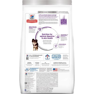 Image showing  Adult Small and Mini Sensitive Stomach and Skin Chicken Recipe Dry Dog Food