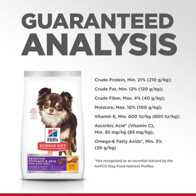 Image showing 6 th Hill's Science Diet Adult Small and Mini Sensitive Stomach and Skin Chicken Recipe Dry Dog Food